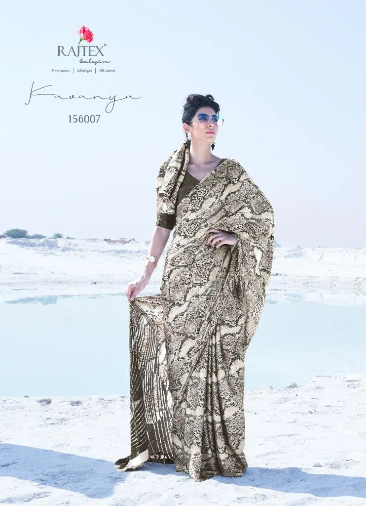 Rajtex Kavanya Silk Party Wear Japanese Satin Crape Saree Collection at Wholesale Price